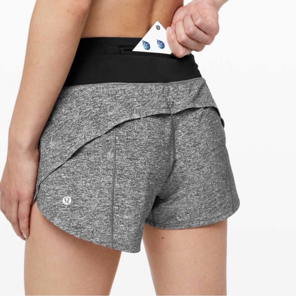 Lululemon Black and Grey running shorts